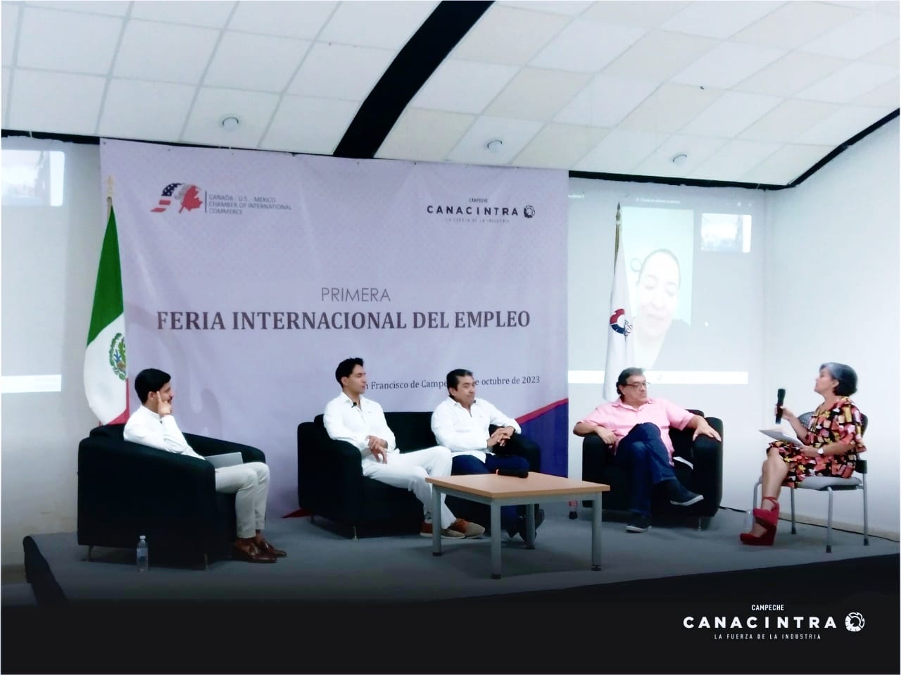 The First Job Fair of Canada-U.S.-Mexico Chamber of International Commerce (CUSMEX) and CANACINTRA Delegación Campeche